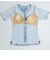 ナイキ（NIKE）フィットネス水着 レディース 水泳 総柄ジップ付き半袖セパレーツ 2993131-018