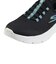 スケッチャーズ（SKECHERS）ウォーキングシューズ スリップインズ ゴーウォークフレックス ザビー 黒 124839-BKAQ スニーカー ハンズフリー