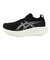 アシックス（ASICS）ランニングシューズ ゲルニンバス27 ワイド ブラック グレー 1012B752.002 スニーカー クッション