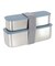 サーモス（THERMOS）弁当箱 フレッシュランチボックス 青 DSA-605W GNV 二段 スリム ステンレス 耐熱 保冷 食洗器対応
