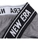 ニューエラ（NEW ERA）パンツ ボクサーパンツ ロング チャコールグレー M-LLサイズ CHA 14518220 新調 新生活 衣替え 前開き仕様 ロゴ…