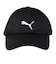 プーマ（PUMA）帽子 トレーニング メッシュ アジアフィット キャップ 黒 02657101 プーマキャット エアメッシュ 吸汗速乾 汗止めバンド