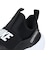 ナイキ（NIKE）ジュニアスニーカー スポーツシューズ フレックス ランナー 4 PS ブラック IF2894-002 着脱簡単 伸縮性 耐久性