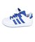 アディダス（adidas）ジュニアスニーカー スポーツシューズ グランドコート 2.0 キッズ ホワイト ブルー NLD08-JQ8000  運動靴 トップス…