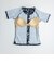 ナイキ（NIKE）フィットネス水着 水泳 総柄ジップ付き半袖セパレーツ 上下セット 黒 M-3Lサイズ 2993149-009