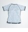 ナイキ（NIKE）フィットネス水着 水泳 総柄ジップ付き半袖セパレーツ 上下セット 黒 M-3Lサイズ 2993149-009