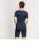 ナイキ（NIKE）フィットネス水着 水泳 ジップ付き半袖セパレーツ 上下セット 緑 M-LLサイズ 2993145-007