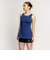 ナイキ（NIKE）フィットネス水着 水泳 ふんわりシルエット2in1パンツセパレーツ 上下セット 紺 M-LLサイズ 2993146-008