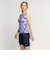 ナイキ（NIKE）フィットネス水着 水泳 総柄ジップ付きセパレーツ 上下セット 紫 M-LLサイズ 2993148-024