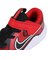 ナイキ（NIKE）ジュニア スポーツシューズ ベルクロ ベルト付き スニーカー コズミック ランナー レッド HM4400-601