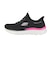 スケッチャーズ（SKECHERS）カジュアルシューズ スリップインズ サミット プラス シマーリング ストリッド ブラック ピンク 150619-BKMT