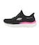 スケッチャーズ（SKECHERS）カジュアルシューズ スリップインズ サミット プラス シマーリング ストリッド ブラック ピンク 150619-BKMT