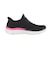 スケッチャーズ（SKECHERS）カジュアルシューズ スリップインズ サミット プラス シマーリング ストリッド ブラック ピンク 150619-BKMT