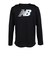 ニューバランス（new balance）スポーツロゴ長袖Tシャツ AMT53405BK