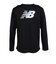 ニューバランス（new balance）スポーツロゴ長袖Tシャツ AMT53405BK