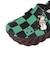 クロックス（crocs）サンダル 「鬼滅の刃」 炭治郎 エコー クロッグ グリーン ブラック 212434-90H スポーツサンダル