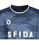 スフィーダ（SFIDA）ジュニア サッカー フットサルウェア 昇華 長袖プラクティスシャツ SA-25522JR NVY