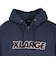 エクストララージ（XLARGE）スタンダード ロゴ ジップフーディ スウェットシャツ 101254012012-NAVY