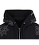 エクストララージ（XLARGE）ALLOVER EMBROIDERY ジップアップフーデッド スウェットシャツ 101254012020-BLACK