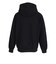 エクストララージ（XLARGE）PERFORATED レザー ロゴ ジップ アップ フーデッド スウェットシャツ 101261012007-BLACK