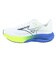 ミズノ（MIZUNO）ランニングシューズ ジョギングシューズ ウエーブライダー 29 ホワイト ブルー J1GC250353 部活 スポーツシューズ