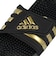 アディダス（adidas）シャワーサンダル アディサージ ブラック ゴールド DBF18-EG6517 スポーツサンダル マッサージサンダル