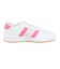 アディダス（adidas）スニーカー スポーツシューズ ブレイクネット 3.0 ホワイト ピンク NNU94-JR8444 スポーツ カジュアル シューズ