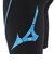 ミズノ（MIZUNO）水着 メンズ 水泳 アクアフィットネス用 ハーフスパッツ 立体カップ付 黒×青 S-LLサイズ N2JBD11192