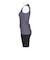 フットマーク（FOOTMARK）フィットネス水着 レディース 水泳 FM26セパレーツ グレー S-LLサイズ 0242801A-18 上下セット ジップ U…