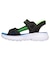 スケッチャーズ（SKECHERS）ジュニアストラップサンダル ボーイズ SLIP-INS レーザースプラッシュ ブラック ライム 407014L-BBLM