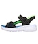 スケッチャーズ（SKECHERS）ジュニアストラップサンダル ボーイズ SLIP-INS レーザースプラッシュ ブラック ライム 407014L-BBLM
