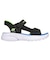 スケッチャーズ（SKECHERS）ジュニアストラップサンダル ボーイズ SLIP-INS レーザースプラッシュ ブラック ライム 407014L-BBLM