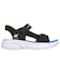スケッチャーズ（SKECHERS）ジュニアストラップサンダル ボーイズ SLIP-INS レーザースプラッシュ ブラック ライム 407014L-BBLM