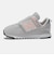 ニューバランス（new balance）キッズ スニーカー ボーイズ スポーツシューズ 574 フックアンドループ グレー ピンク NW574PKW