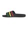 アディダス（adidas）スポーツサンダル アディレッタ アクア サンダル ブラック グリーン DBF11-HQ2449 シャワーサンダル カジュアル シューズ