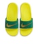 ナイキ（NIKE）ジュニア シャワーサンダル カワ スライド GS/PS イエロー グリーン FJ8812-301 スポーツサンダル カジュアル シューズ