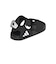 アディダス（adidas）ジュニアストラップサンダル キッズ アディレッタ サンダル 2 ブラック ホワイト OOS63-HQ0114