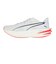 プーマ（PUMA）ランニングシューズ ジョギングシューズ ディヴィエイト ピュア ニトロ ホワイト レッド 31390505