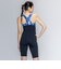 ナイキ（NIKE）競泳水着 レディース 水泳 スムーズジップレッグスーツ 青 M-LLサイズ 2993176-0010 フィットネス水着