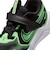 ナイキ（NIKE）ジュニア スポーツシューズ ベルクロ ベルト付き スニーカー コズミック ランナー ブラック グリーン HM4400-016