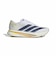 アディダス（adidas）ランニングシューズ ジョギングシューズ アディゼロ SL2 ワイド ホワイト ブルー NMQ09-KI3240 スポーツ トレーニン…