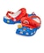 クロックス（crocs）サンダル マリオ クラシック クロッグ レッド ブルー 212134-90H スポーツサンダル カジュアル シューズ