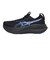 アシックス（ASICS）ランニングシューズ ジョギングシューズ ゲルニンバス 28 ブラック ブルー 1011C127.004 スポーツ シューズ