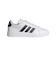 アディダス（adidas）ジュニアスニーカー ボーイズ スポーツシューズ グランドコート3.0 ホワイト ブラック ONE93-JP9365 スポーツ カジュ…