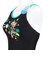 アリーナ（ARENA）フィットネス水着 レディース 水泳 フィットネスワンピース スパッツ 黒×緑 M-3Lサイズ AS6SWF09L BKEM 大きいサイズ