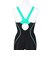 アリーナ（ARENA）フィットネス水着 レディース 水泳 フィットネスワンピース スパッツ 黒×緑 M-3Lサイズ AS6SWF09L BKEM 大きいサイズ