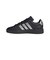 アディダス（adidas）ジュニアスニーカー ボーイズ スポーツシューズ グランドコート3.0 ブラック シルバー ONE93-KI7201 スポーツ カジュ…
