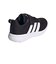 アディダス（adidas）ベビースニーカー スポーツシューズ VL ムーブ EL ブラック ホワイト OQT09-KH9732 スポーツ カジュアル シューズ