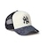 ニューエラ（NEW ERA）キャップ 9FORTY A-Frame トラッカー Laser Burn Out Denim ニューヨーク・ヤンキース 15137…