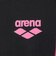 アリーナ（ARENA）水着 レディース 水泳 フィットネスワンピース スパッツ 黒×紺 M-LLサイズ AS6FWF13L BKNV フィットネス水着